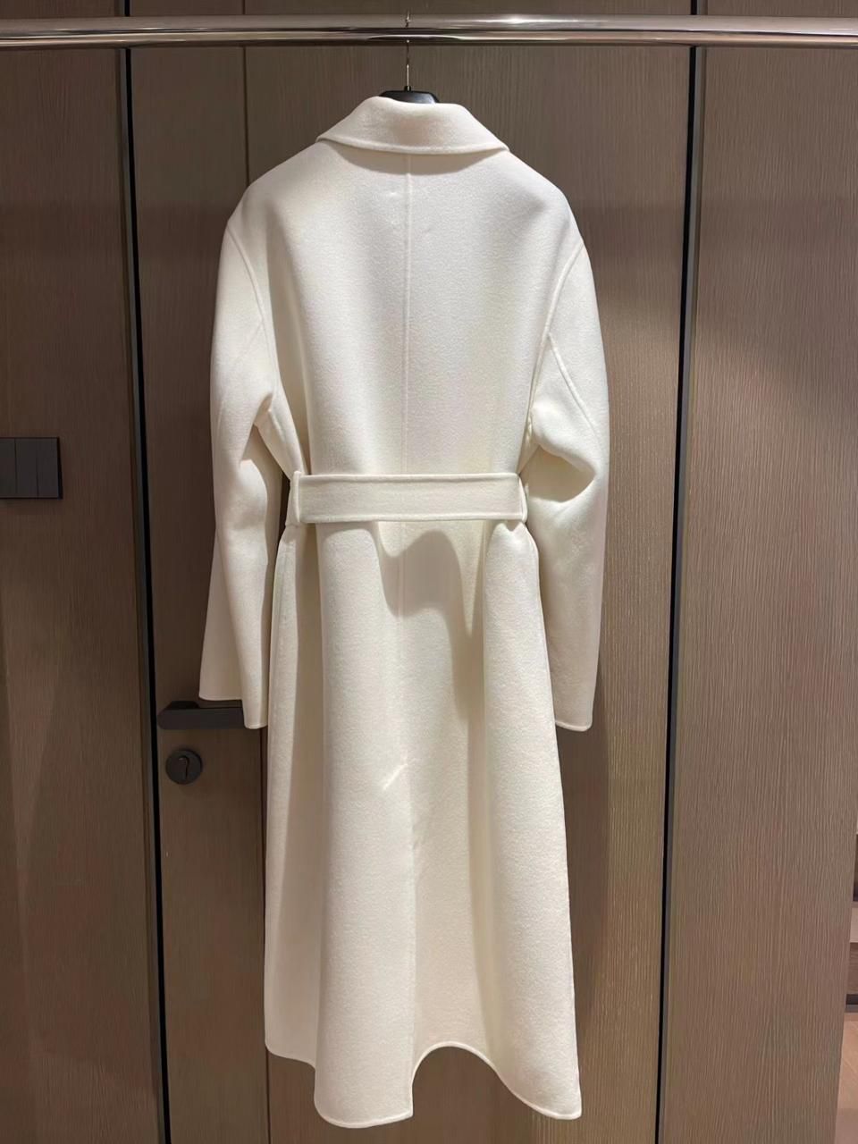 Louis Hemres Elegant Wool Button-Front Long Coat