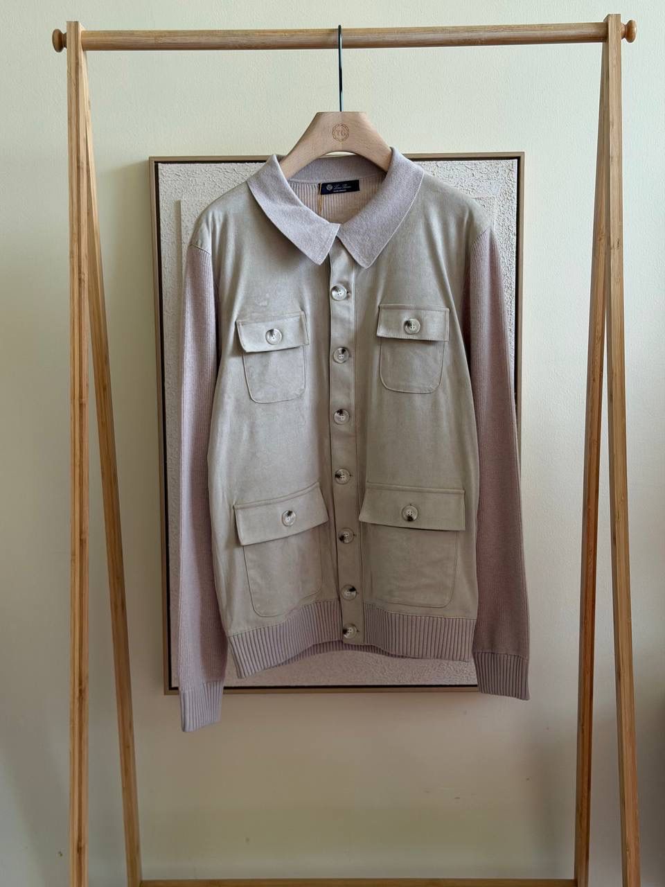 Loro Piana Suede Button Jacket