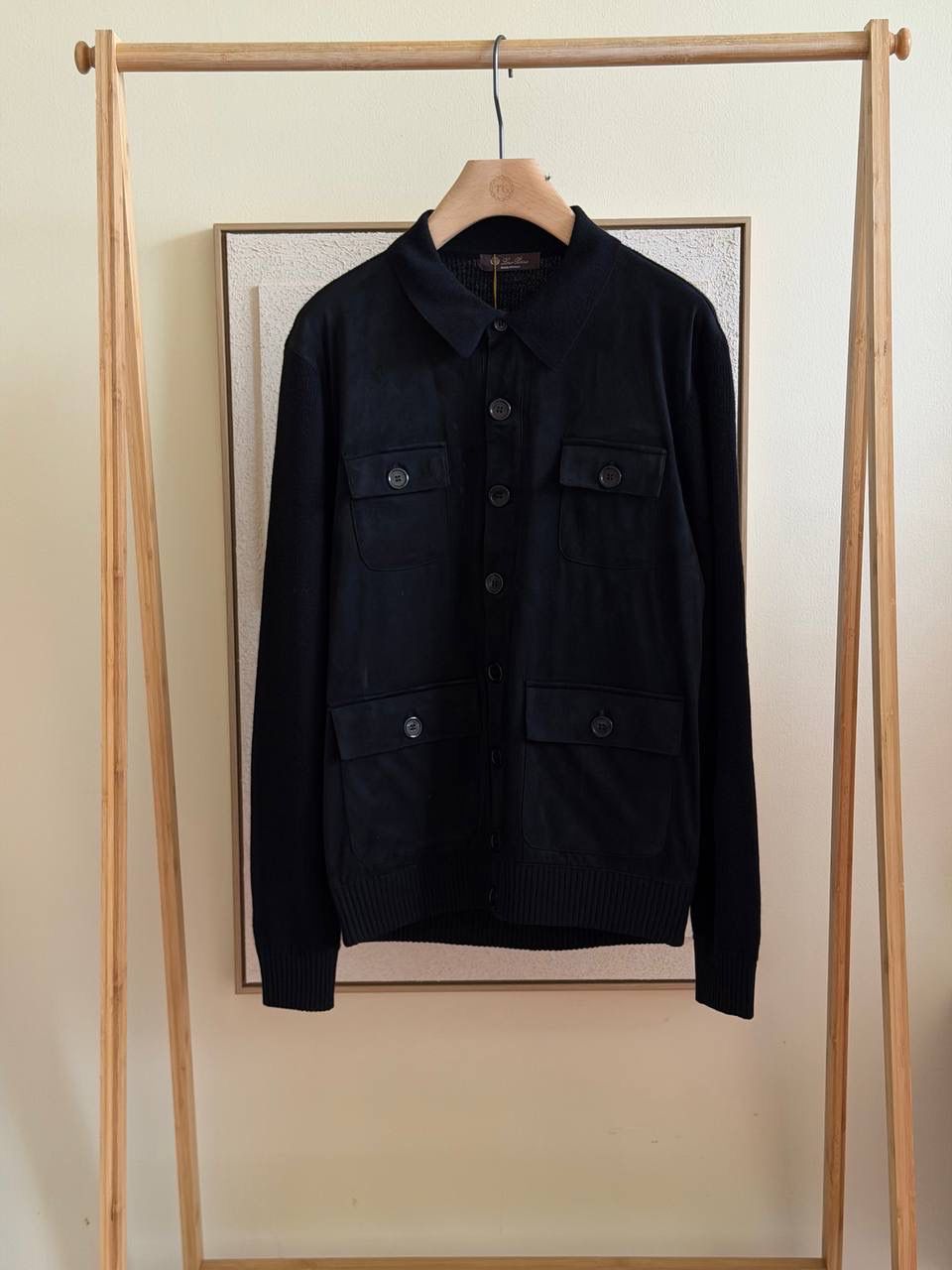 Loro Piana Suede Button Jacket