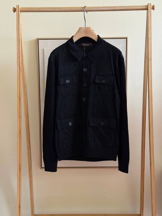 Loro Piana Suede Button Jacket