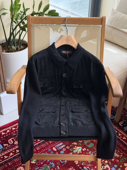 Loro Piana Suede Button Jacket