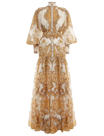 Zimmermann Floral Print Long Dress
