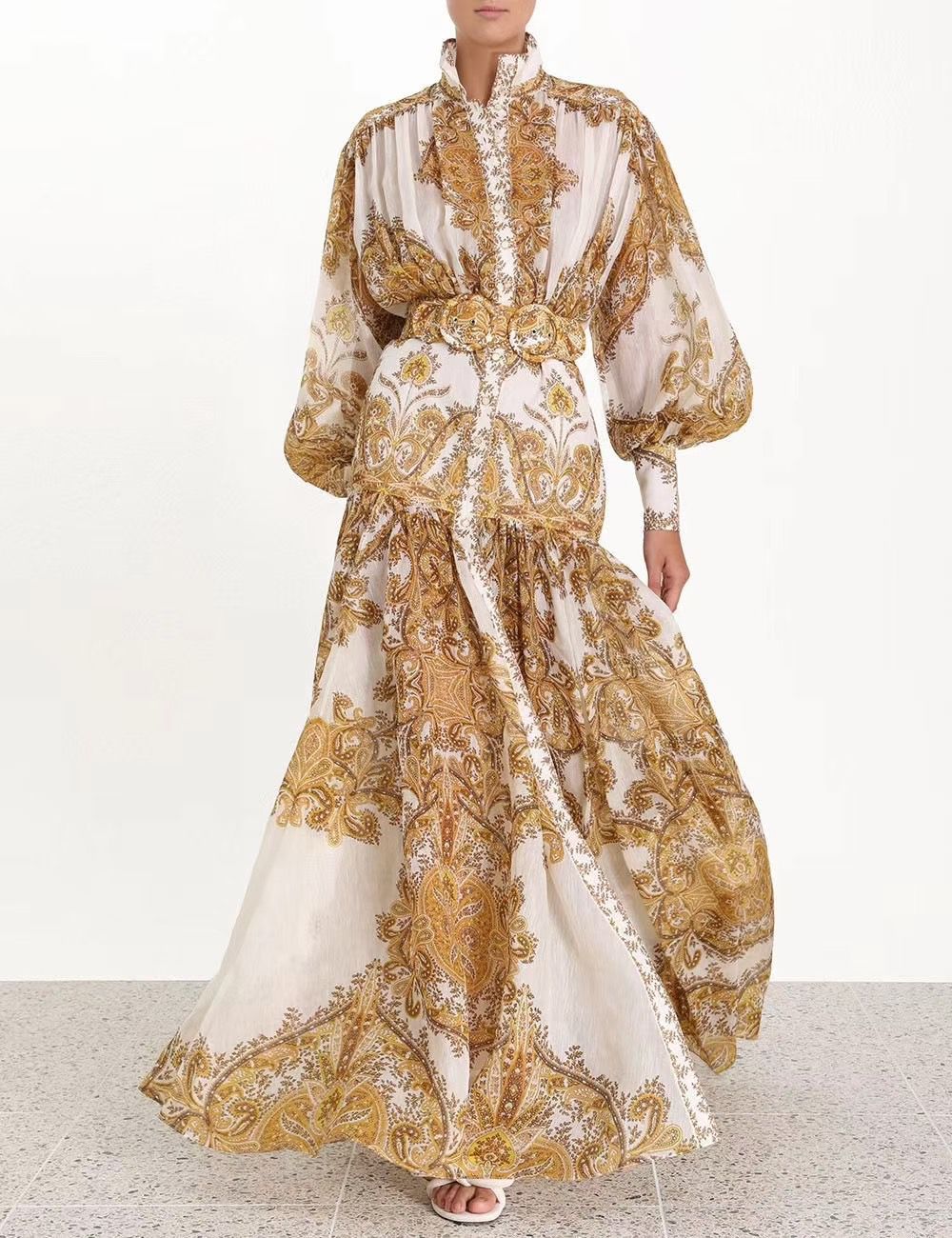 Zimmermann Floral Print Long Dress