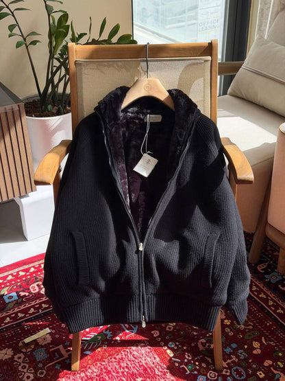 Brunelo Essential Knit Zip Jacket