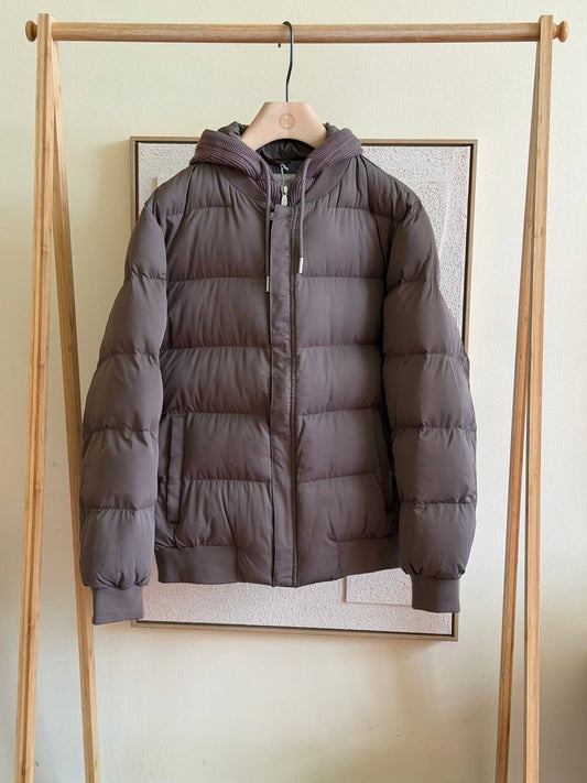 Brunelo Puffer Bomber Jacket