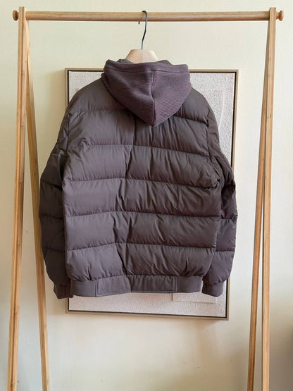 Brunelo Puffer Bomber Jacket