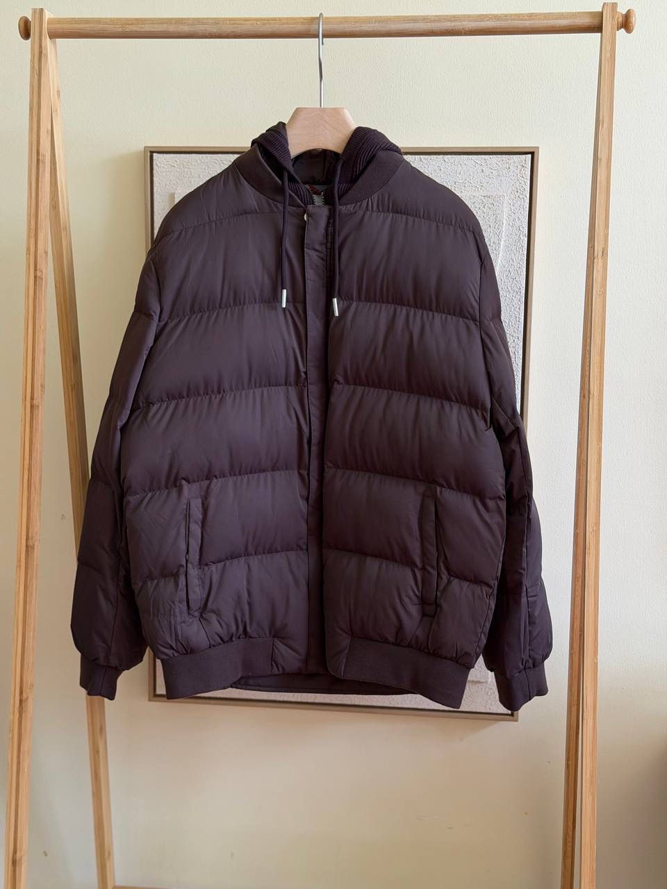 Brunelo Puffer Bomber Jacket