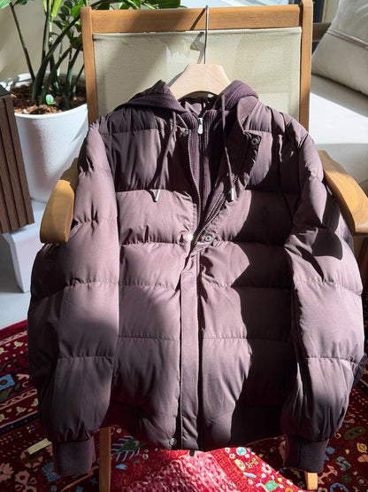 Brunelo Puffer Bomber Jacket