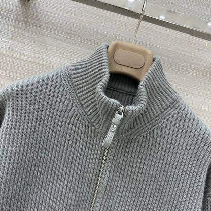Hermès Chic Ribbed Zip Jacket