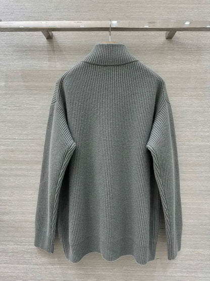 Hermès Chic Ribbed Zip Jacket