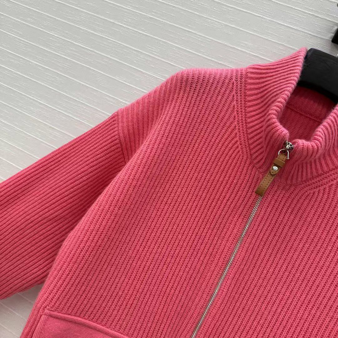 Hermès Chic Ribbed Zip Jacket