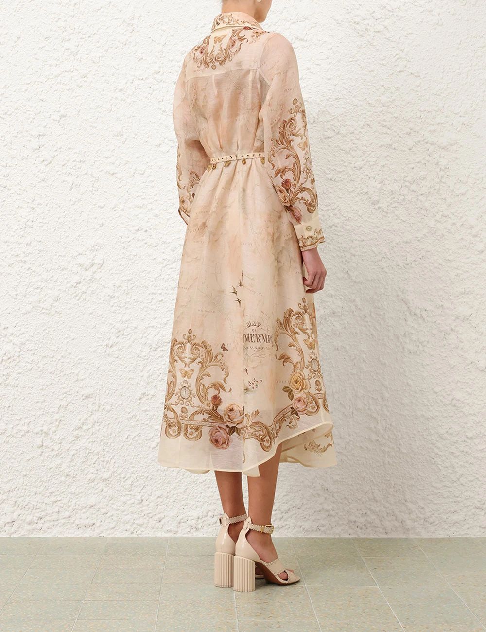 Zimmermann Signature Floral Print Long Dress