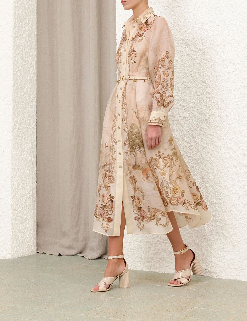 Zimmermann Signature Floral Print Long Dress