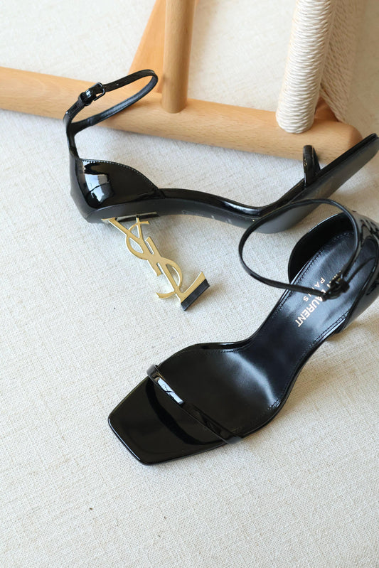 YSL Signature Logo-Heel Sandal