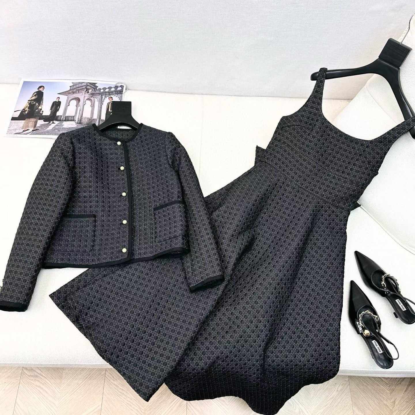 Dior Classic Textured Two-Piece Set