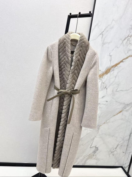 Loro Piana Fur-Trim Long Coat