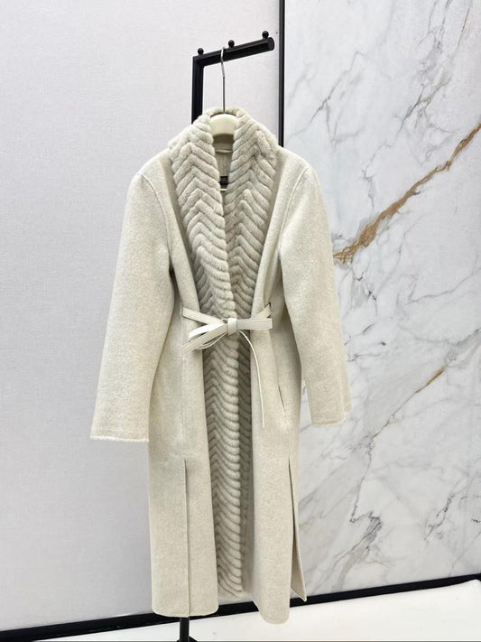 Loro Piana Fur-Trim Long Coat