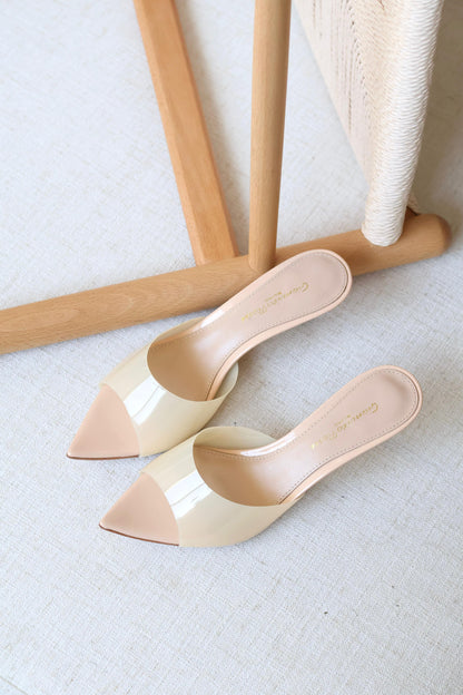 Gianvito Rossi Clear Pointed-Toe Mule Heels