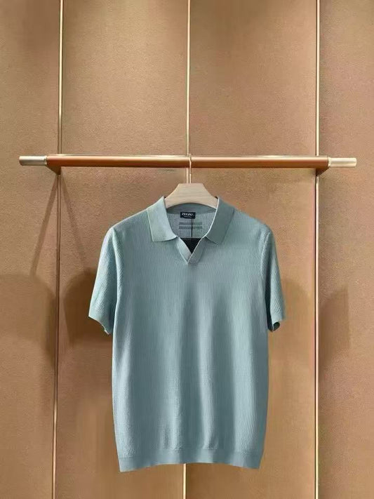 Zegna Short-Sleeve Knit Polo