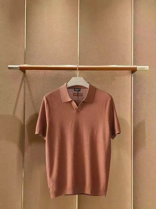 Zegna Short-Sleeve Knit Polo