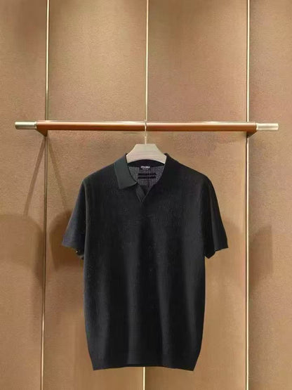 Zegna Short-Sleeve Knit Polo