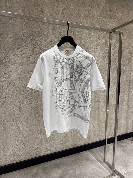 Hermes "Cavalcadour Griffonne" embroidered t-shirt