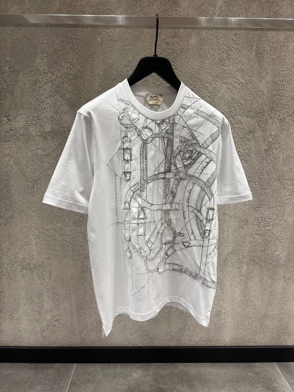 Hermes "Cavalcadour Griffonne" embroidered t-shirt