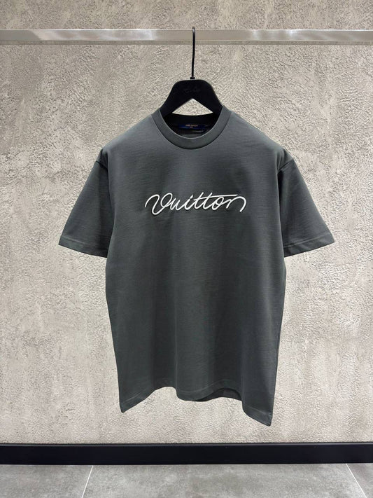 Louis Vuitton Embellished Signature Short-Sleeved T-Shirt