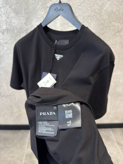 Prada Stretch cotton T-shirt with logo