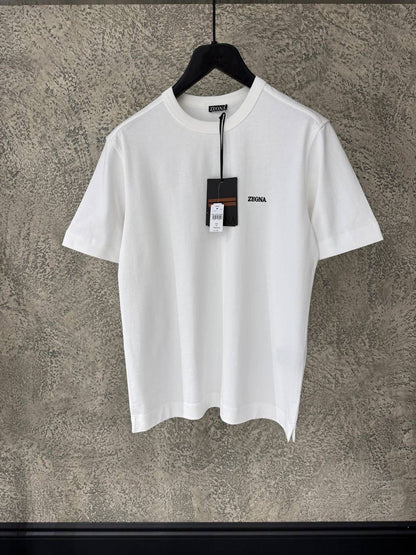 Zegna logo-embroidered cotton T-shirt