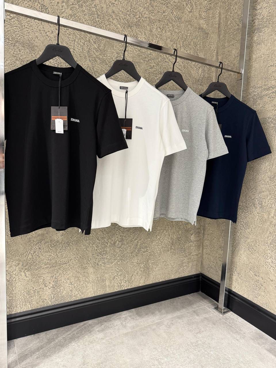 Zegna logo-embroidered cotton T-shirt