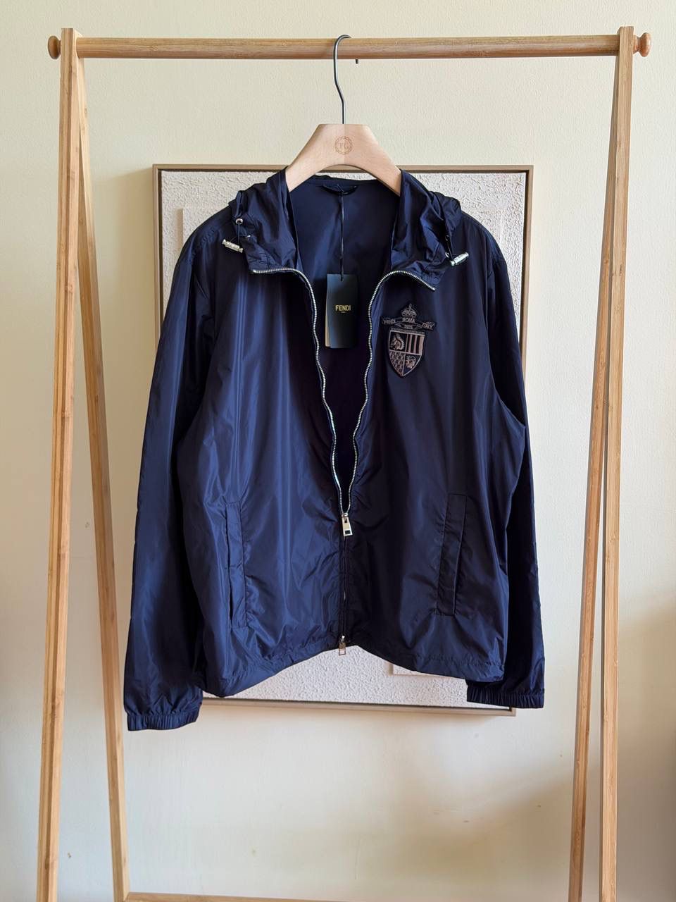Fendi Blouson Blue tech fabric blouson