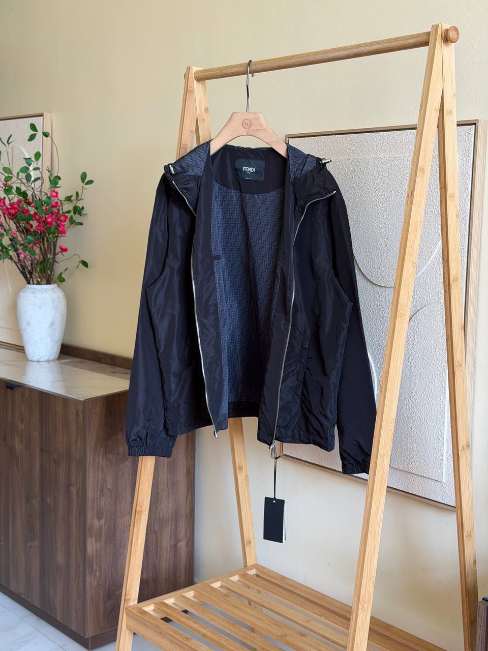 Fendi Blouson Black tech fabric