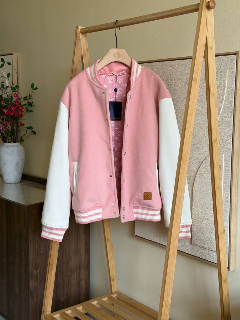 LV Signature Leather Varsity Jacket