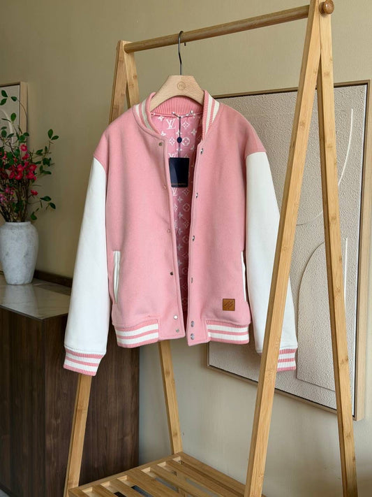 LV Signature Leather Varsity Jacket