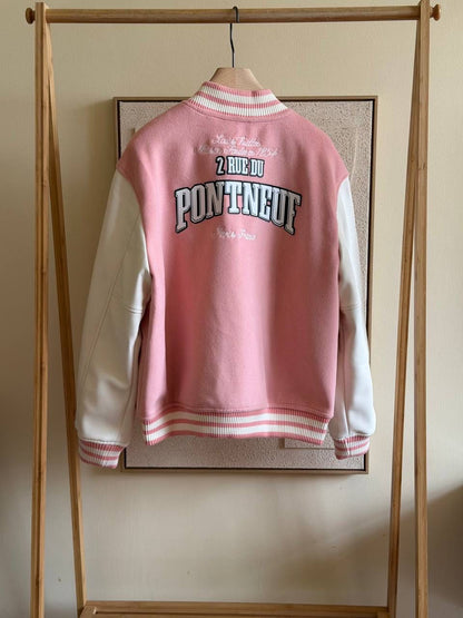 LV Signature Leather Varsity Jacket