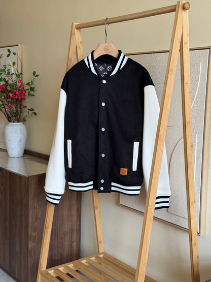 LV Signature Leather Varsity Jacket