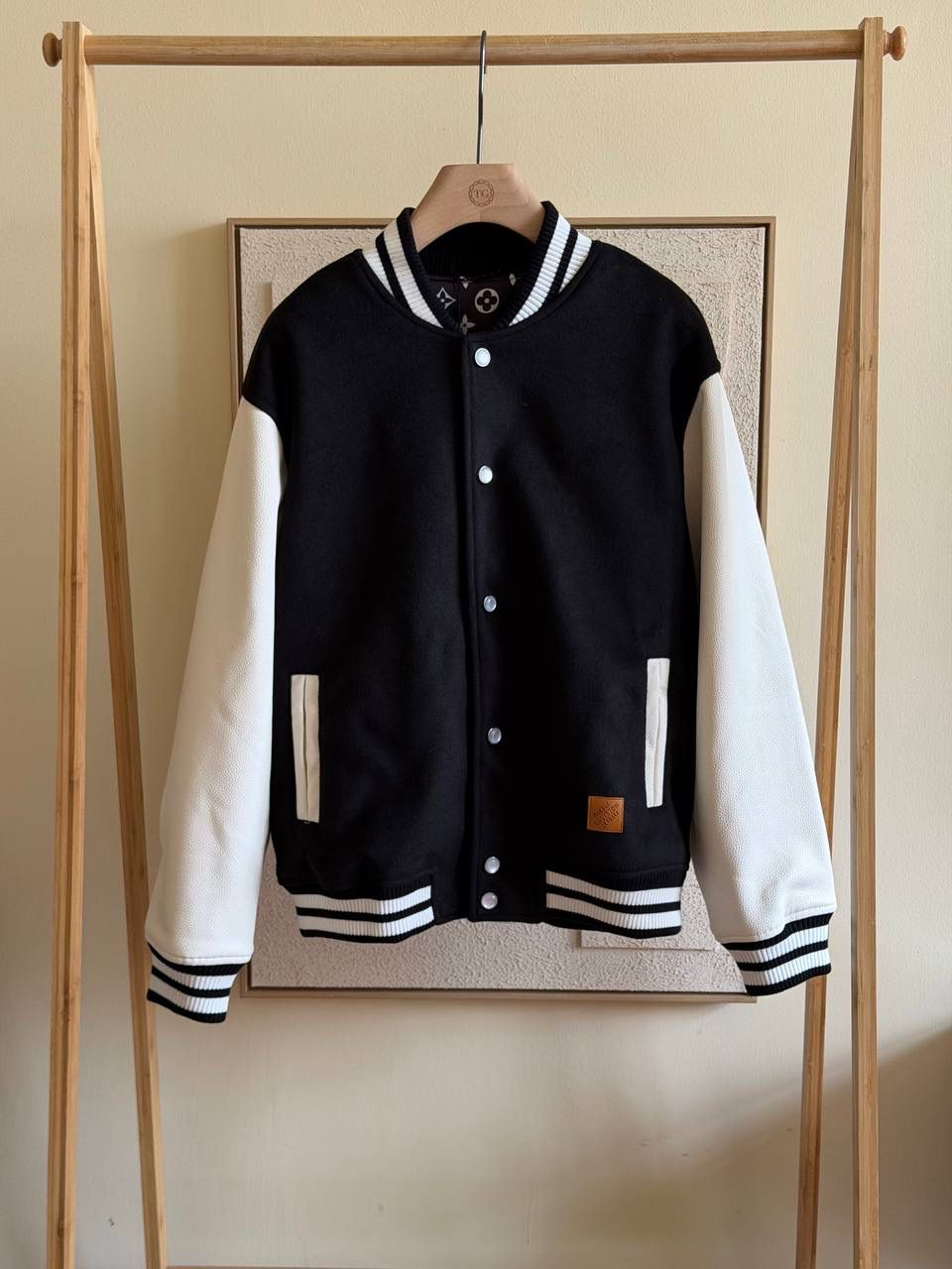 LV Signature Leather Varsity Jacket