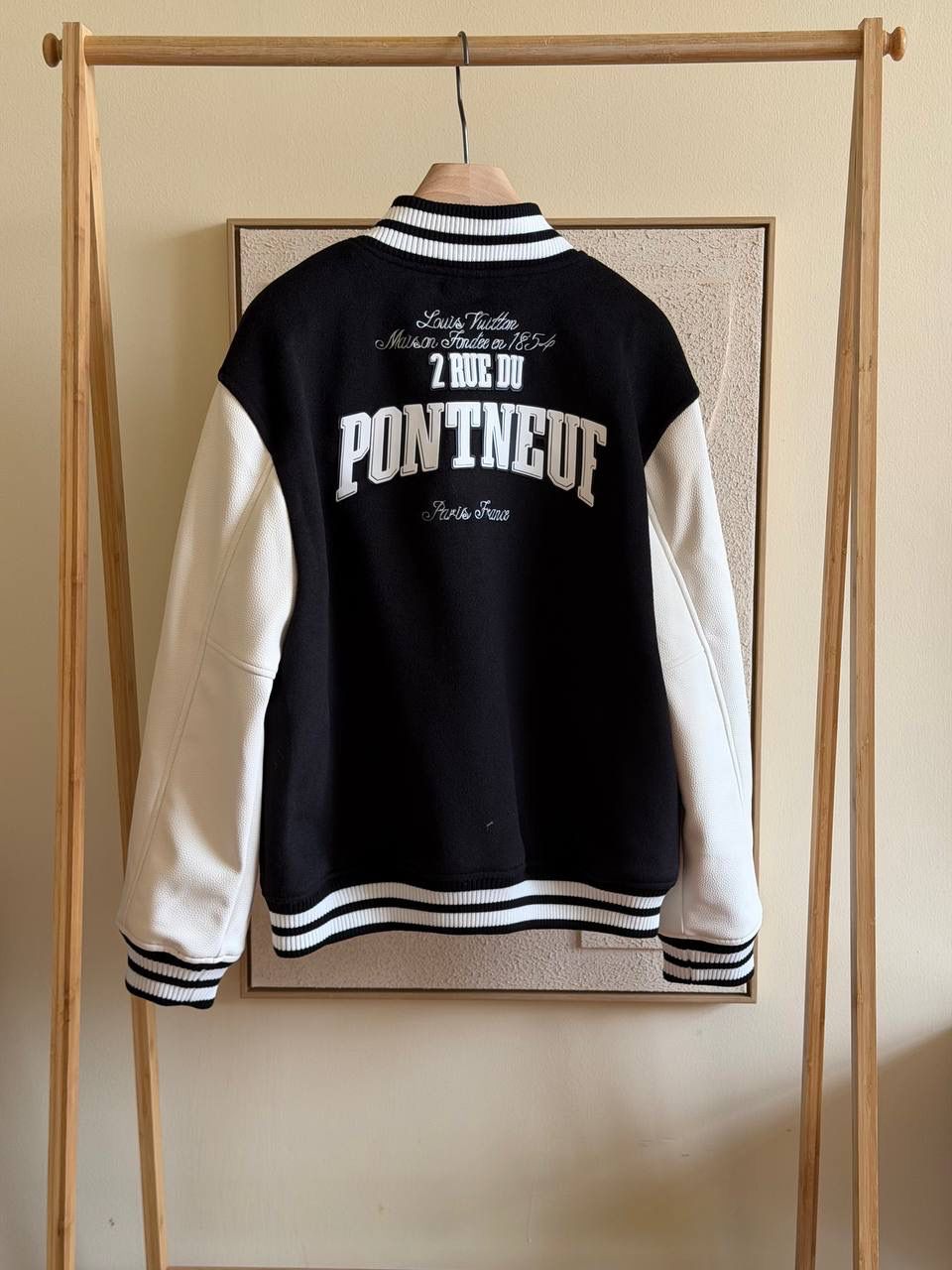 LV Signature Leather Varsity Jacket