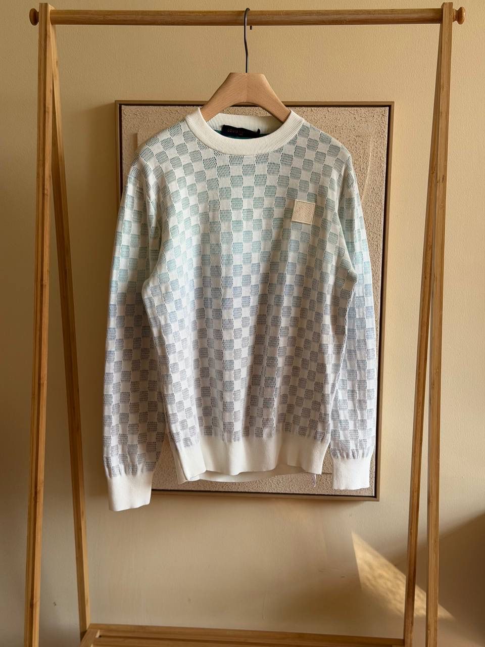 LV Damier Gradient Jacquard Pullover