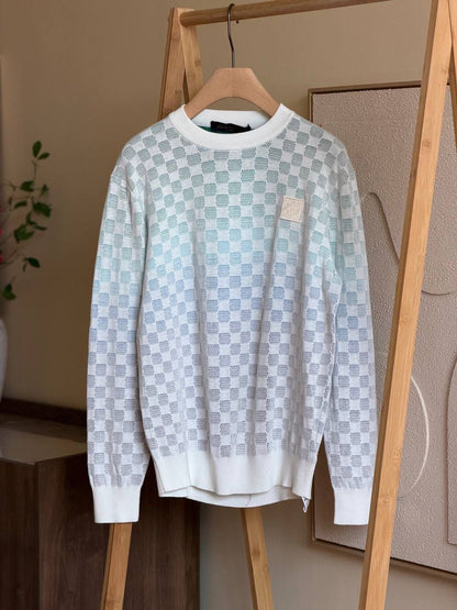 LV Damier Gradient Jacquard Pullover