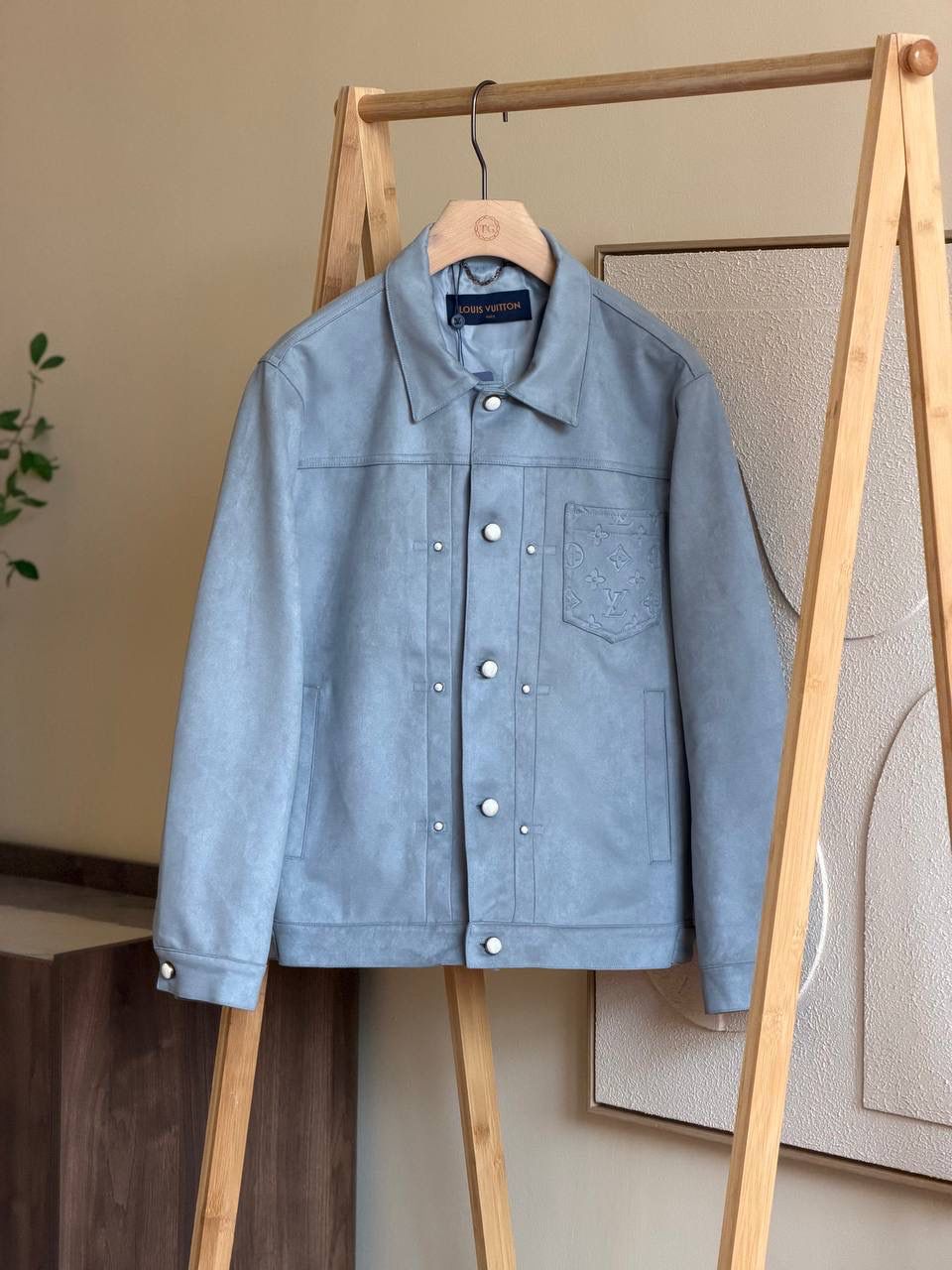 LV Suede Leather Type II Trucker Jacket