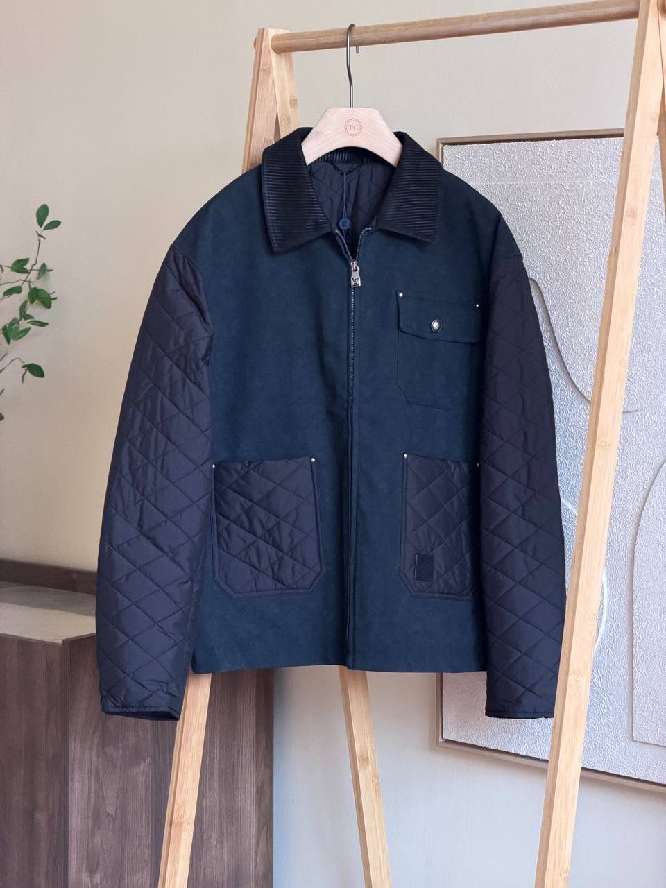LV Mix Leather Workwear Blouson