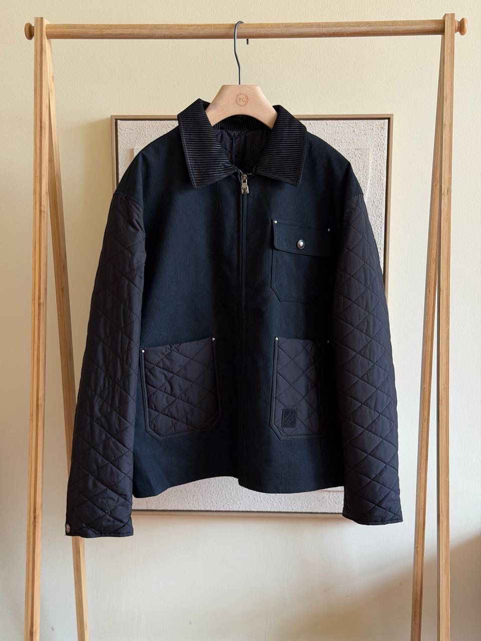 LV Mix Leather Workwear Blouson
