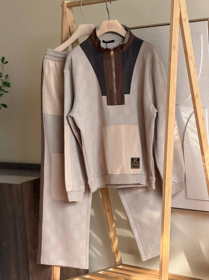 LV Damier Hybrid Half-Zip Workwear Set