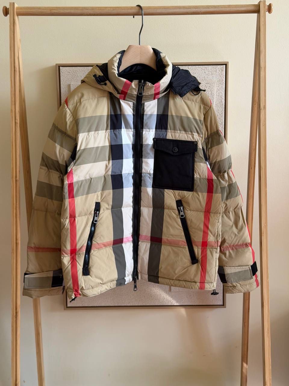 Burberry reversible check puffer jacket
