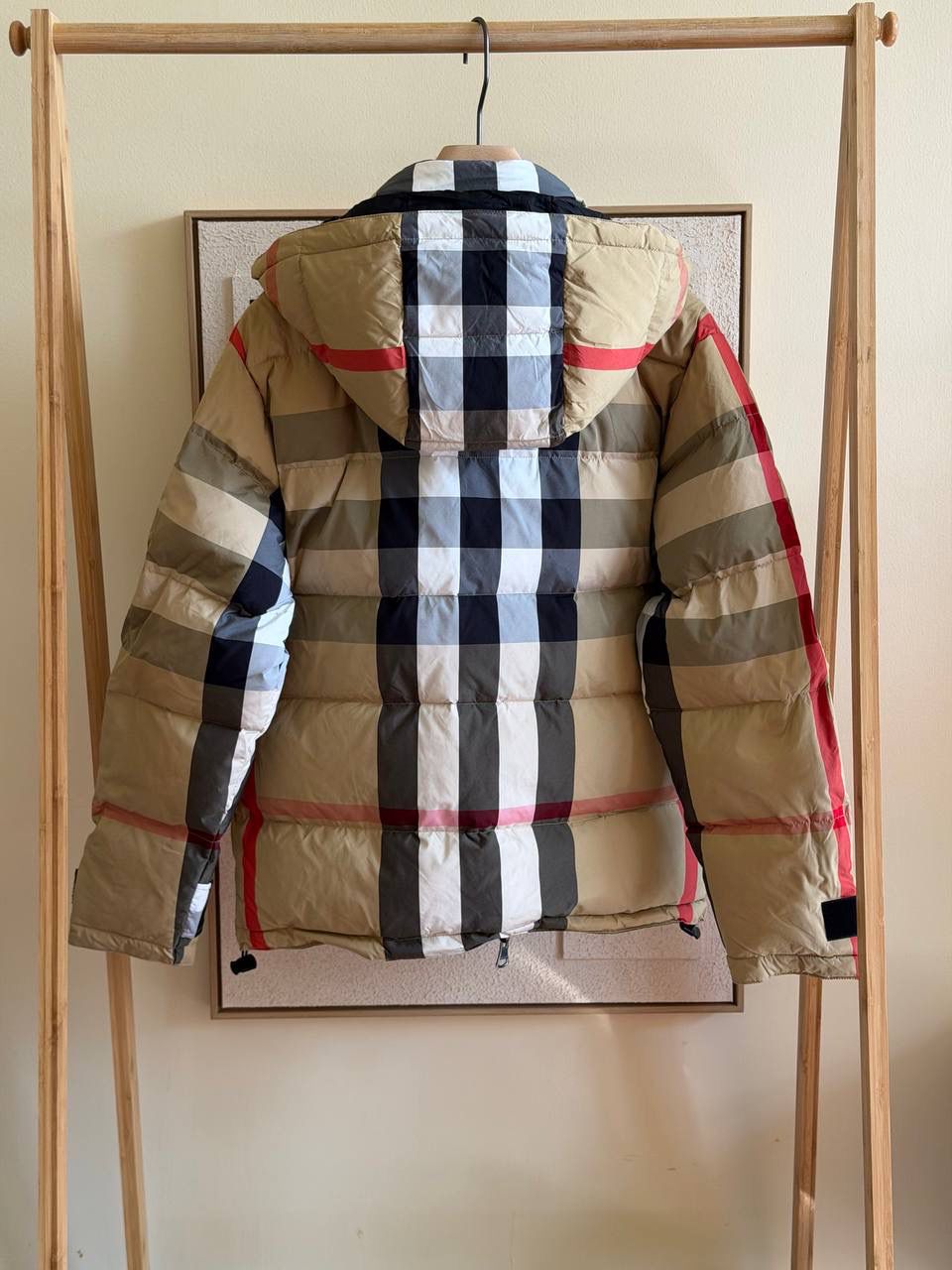 Burberry reversible check puffer jacket