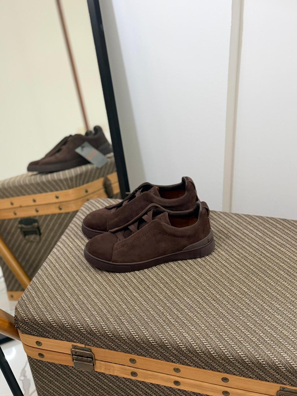 Zegna Suede Triple Stitch™ Sneakers