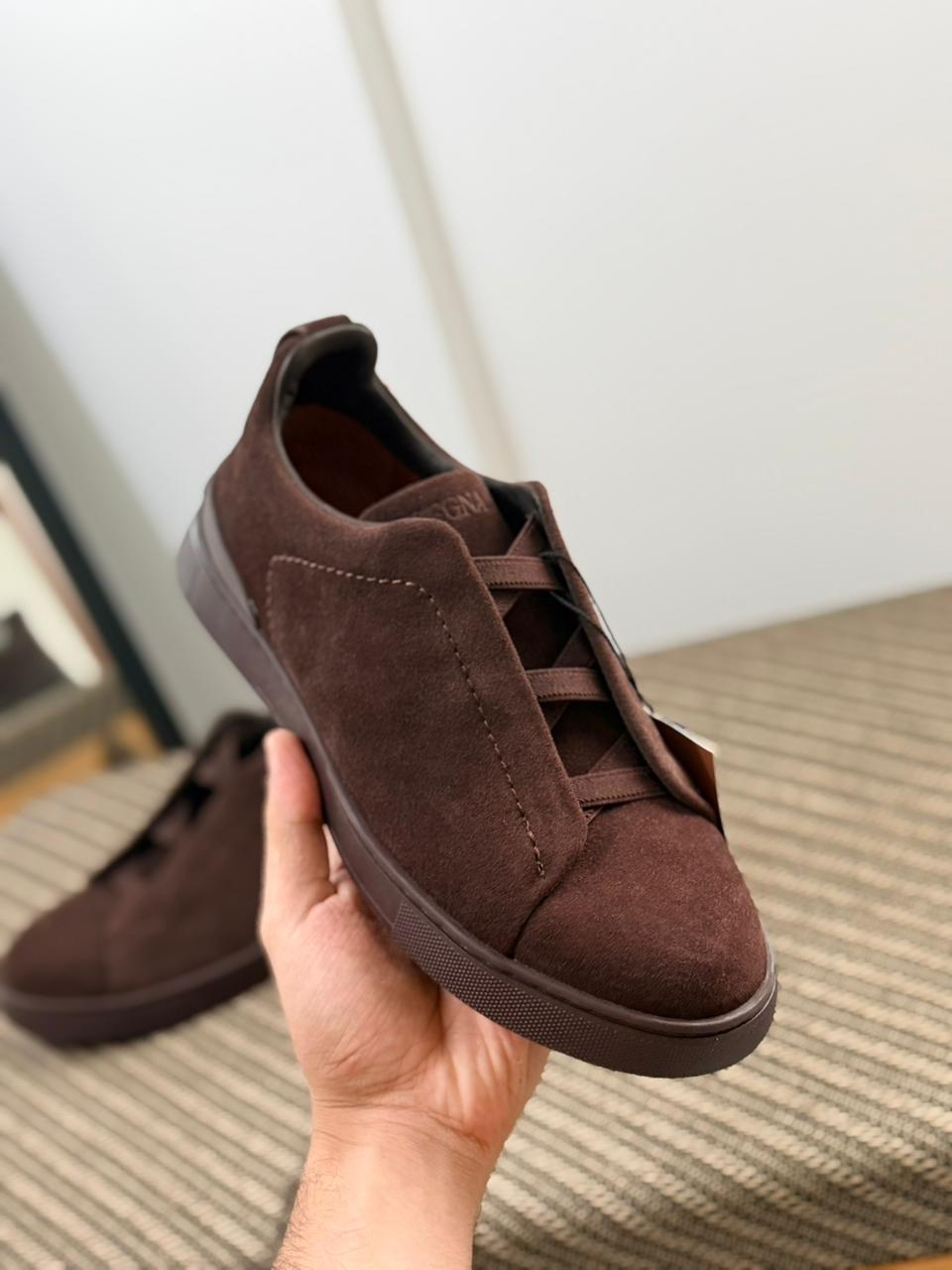 Zegna Suede Triple Stitch™ Sneakers
