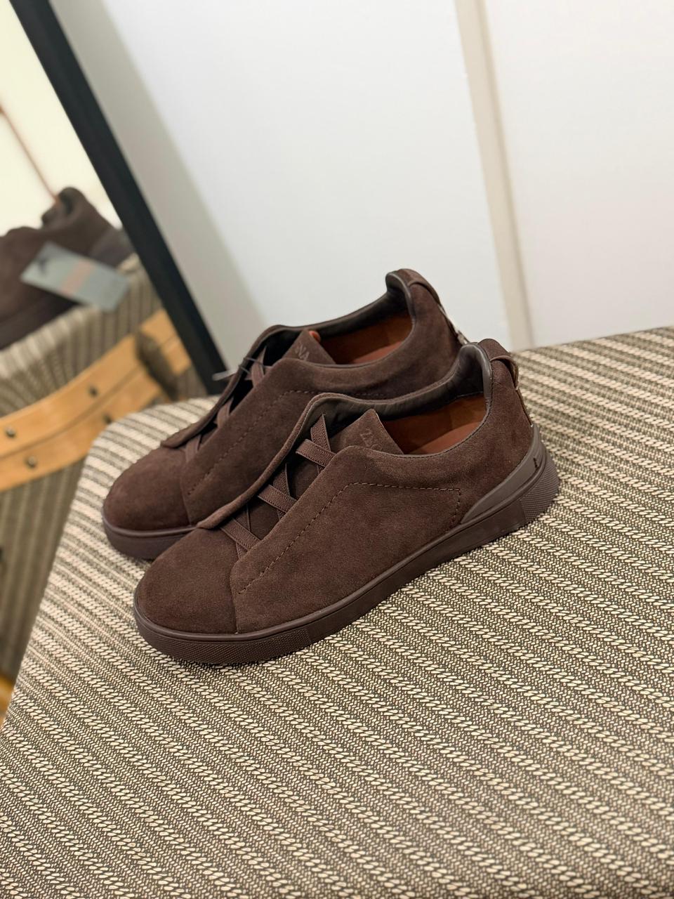 Zegna Suede Triple Stitch™ Sneakers